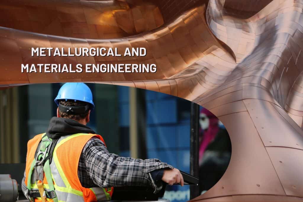 Metallurgical and materials engineering studies the structure and properties of metals and alloys and the processing and fabrication of metals and their alloys. It also focuses on the development of new materials and products based on metals and the design and manufacture of products and components made of metals and alloys.